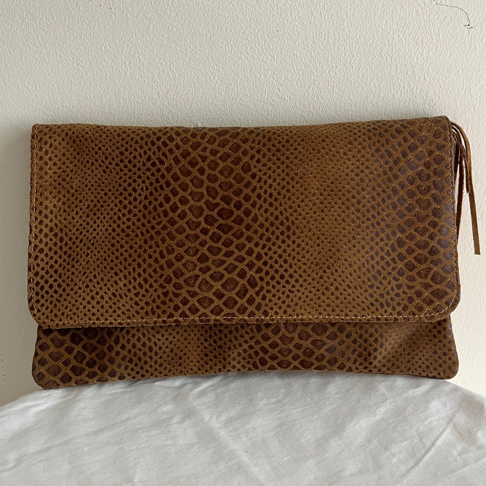 Leather clutch